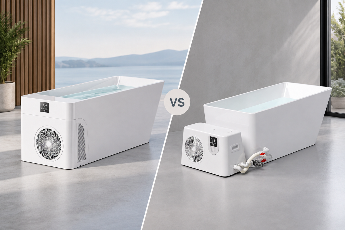 All-in-One vs. Split Cold Plunge Systems: How to Choose the Right Setup for Your Space & Needs