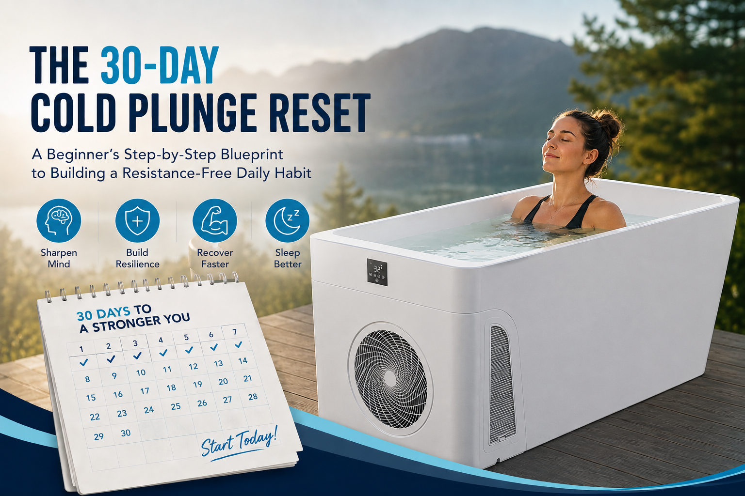 The 30-Day Cold Plunge Reset: A Beginner’s Step-by-Step Blueprint to Building a Resistance-Free Daily Habit