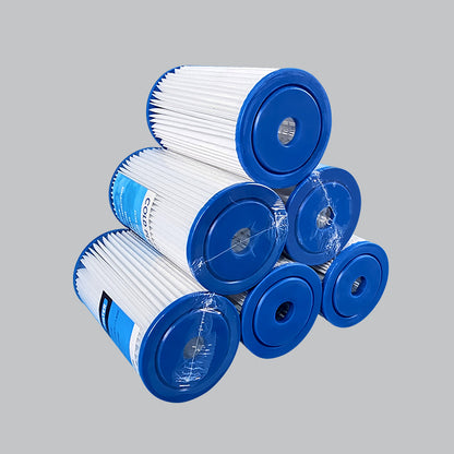 Deeptime 7.7x4.5 Inch PP Pleated Sediment Water Filter Cartridge Filter 6 piece pack
