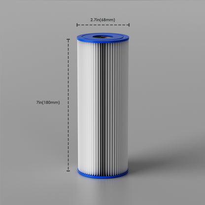 Deeptime 7*2.7 Inch PP Pleated Sediment Water Filter Cartridge for Mini Chiller 6 piece pack