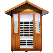 Deeptime 2-Person Far Infrared Sauna – 2250W Cedar, App Control, Bluetooth Speaker, Low EMF